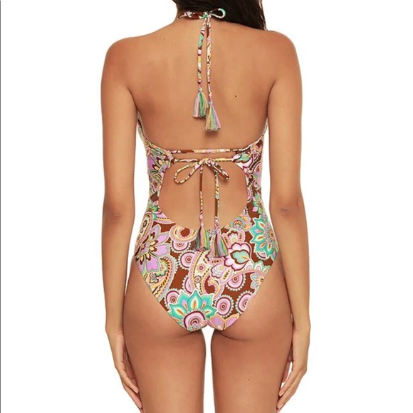 NWOT BECCA Groovy Candice Color Code Convertible Multi-Way One-Piece Swimsuit - Picture 5 of 11